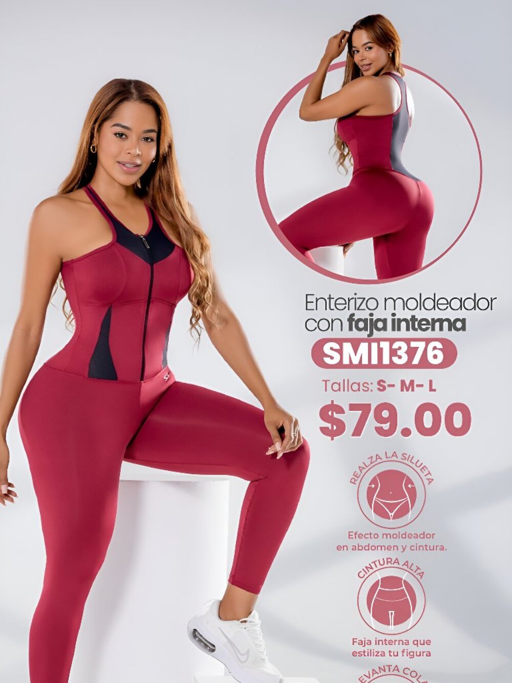 Stagmi Colombian 1-Piece Bodysuit Fashion Leggings Yoga ButtLift Jumpsuit Girdle